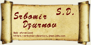 Srbomir Džurnov vizit kartica